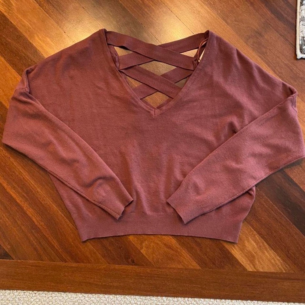 Maroon crossback longsleeve